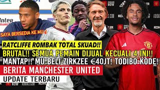 ROMBAK TOTAL❗SEMUA PEMAIN DIJUAL HANYA 4 YANG AMAN🔥MU BELI ZIRKZEE €40JT✍TODIBO BUKA SUARA KE MU💥MU🔴