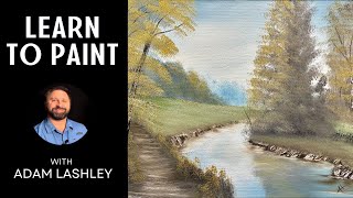 Overcast Summer Day | Wet on Wet Oil Painting | Paint with Adam