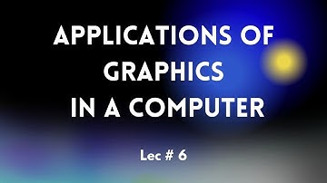 Explaining the Applications of Computer Graphics | lec 6 |🔥 #computer
