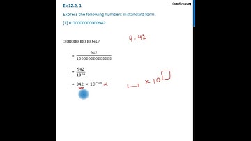 Ex 10.2, 1 (ii) - Express in standard form (ii) 0.00000000000942 - Class 8 - Teachoo