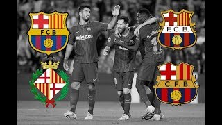 تطور شعار برشلونة عبر التاريخ (fcb)