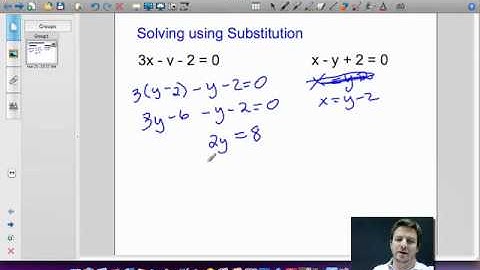 5.2.0 Substitution -- Simultaneous Equations