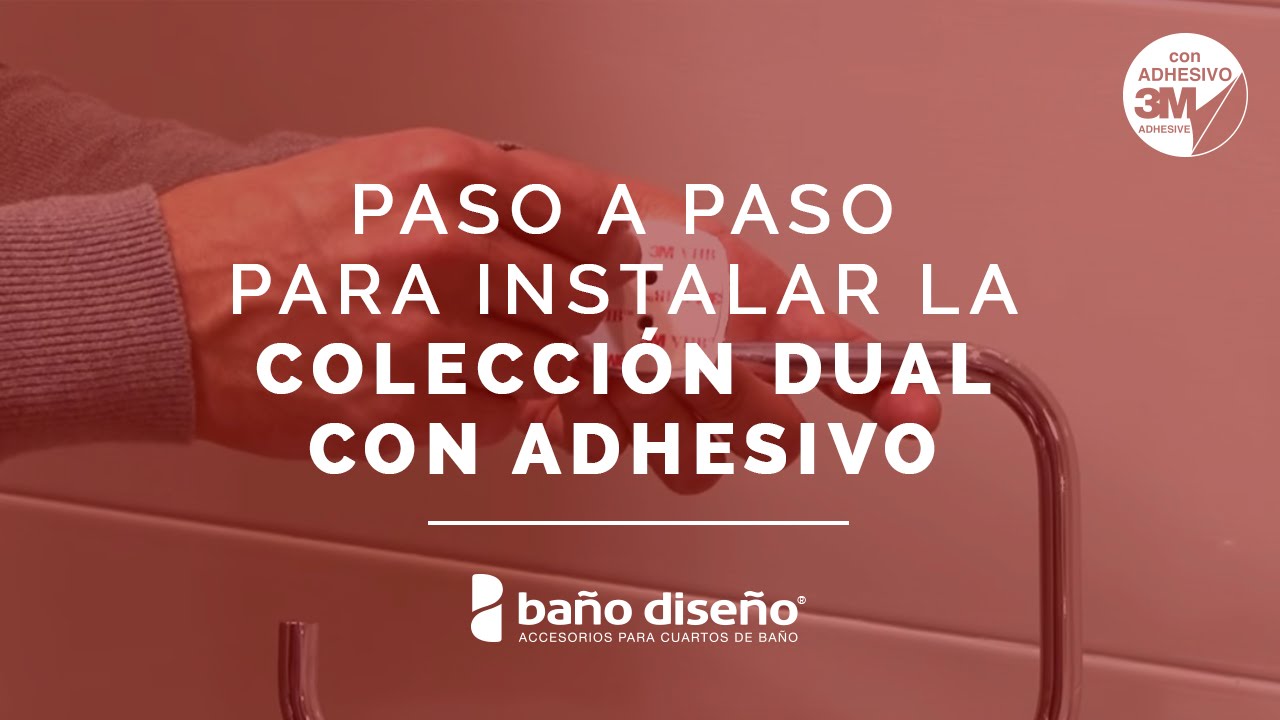 Cómo instalar accesorios de baño adhesivos