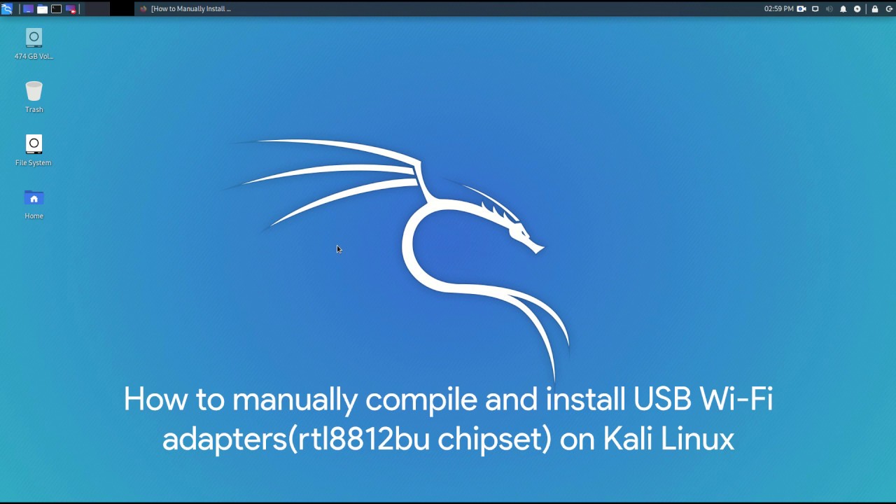 how to install usb wifi adapter on kali linux install