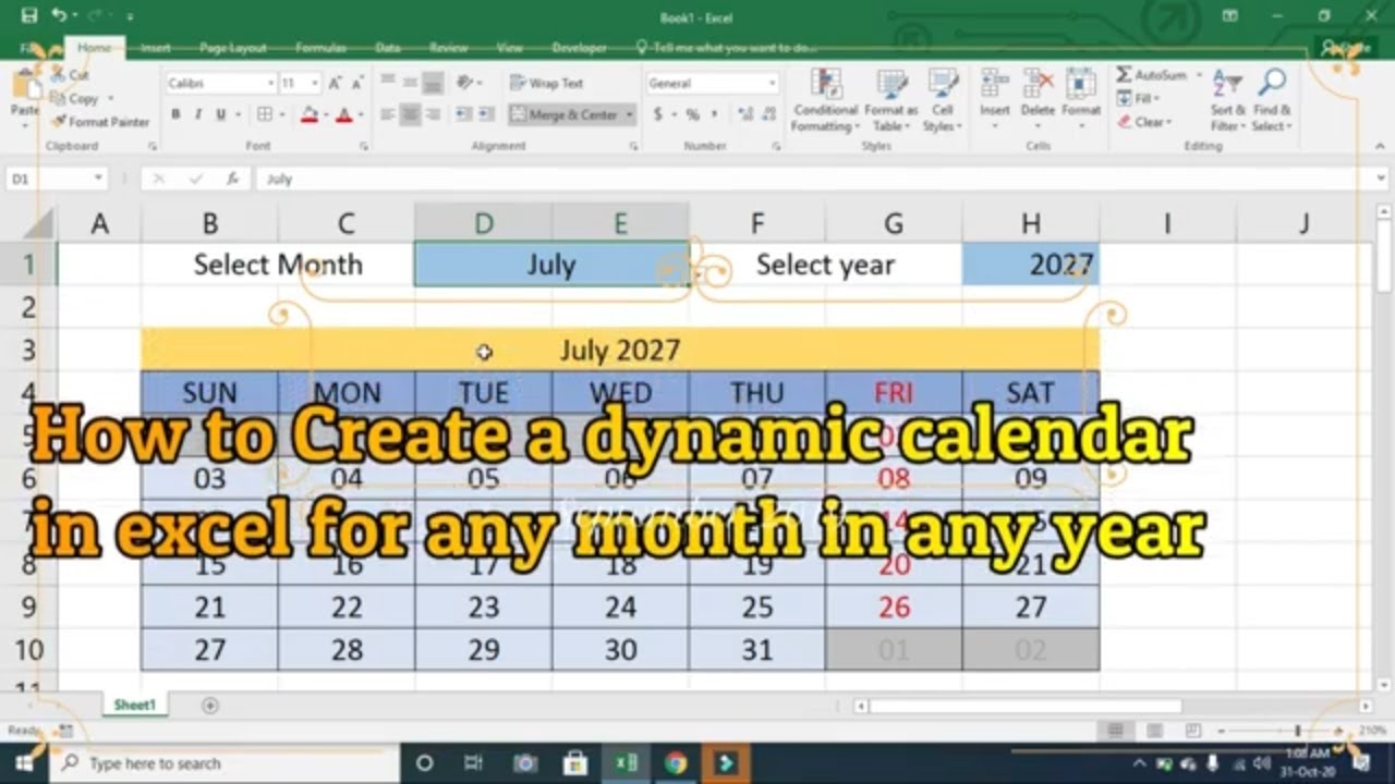 how-to-make-a-dynamic-calendar-in-excel-youtube-www-vrogue-co