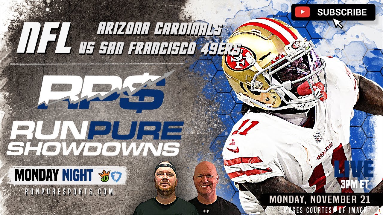 Monday Night Football DFS Showdown: Week 11 Cardinals vs 49ers