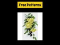 Yellow Flowers Bouquet/ Large Cross Stitch Patterns Free PDF/ #shorts