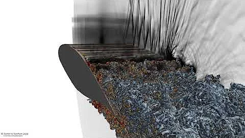 Direct numerical simulation of a wing section at Re=500,000