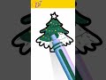 How to Draw Santa Claus Tree 🎄 | Easy Christmas Drawing #shorts #chuchudrawing