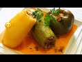 محشي كوسا وبطاطس وفلفل رومي |Stuffed with coca, potato and turkey pepper|وصفات بنتي هدهد 💞|الوصف👇