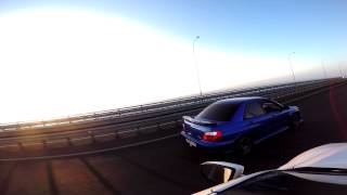 bmw x6m stock vs wrx sti gdb spec c ra