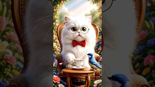 When a Fancy dadi Cat Spills Tea… Drama Ensues! 😹☕”