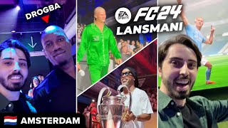 AMSTERDAM'da EA FC 24 LANSMANINDA NE YAPTIM? // ÜNLÜ FUTBOLCULAR  YENİ FIFA ve YAPAY ZEKA HAALAND