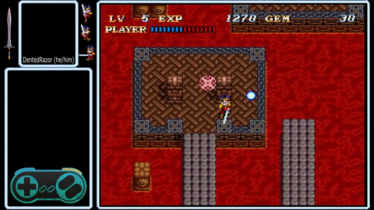 Soul Blazer Low% Strat - Optimal Fire Shrine 2nd Basement Path (to first lair)