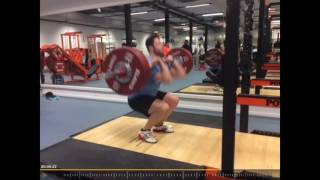 Power Clean Technique Mark Link 122.5Kg