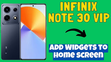 Infinix Note 30 VIP Add Widgets to home screen ||How to add widgets to home screen||Widgets settings