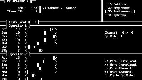 Text-based DOS Tracker, v.2.0.5