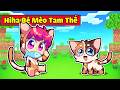 Hiha Em Bé MÈO TAM THỂ Có Cuộc Sống Trong Minecraft 🐱🧡🤍🩶😍