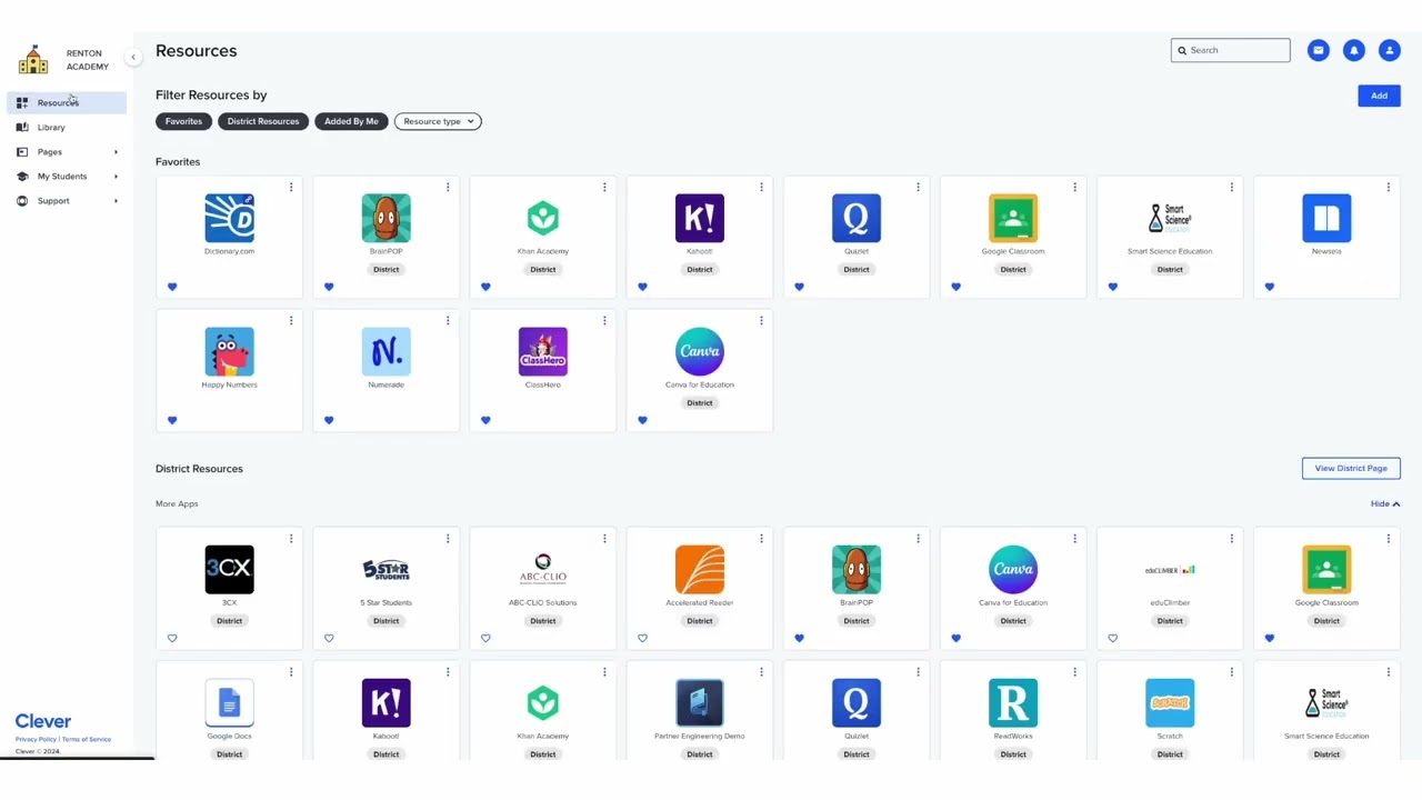 For Application Partners: Clever Portal demo