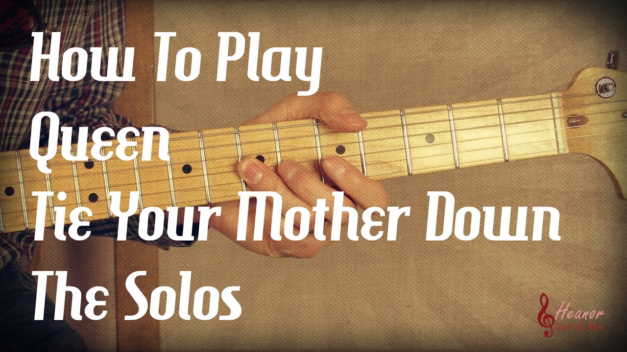 How to play Tie Your Mother Down by Queen The Solos Guitar Lesson