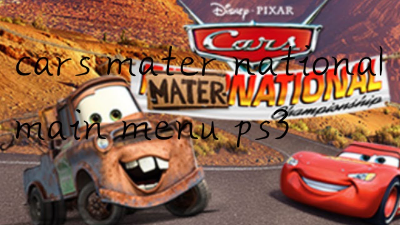 Cars mater national mein menu ps3