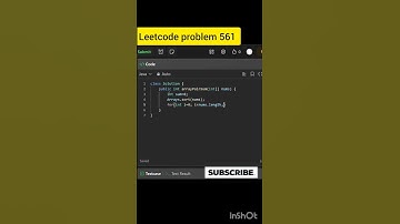 Array Partition | Leetcode problem solving #leetcode #java #shots