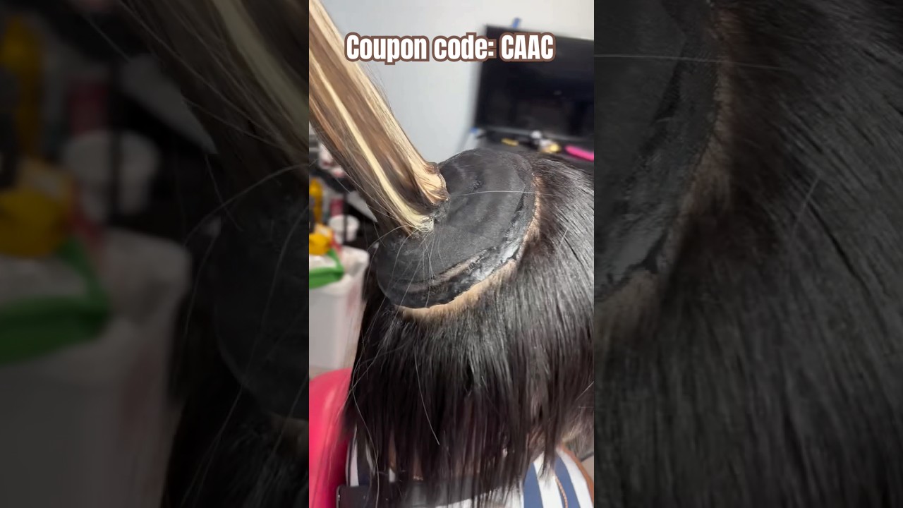 Versatile Quick Weave Ponytail Without Frontal🤎💛Mix Highlight Hair Bundles Wrapped Ft.