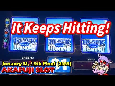 The Progressive Hits over and over! Black Diamond Platinum Slots