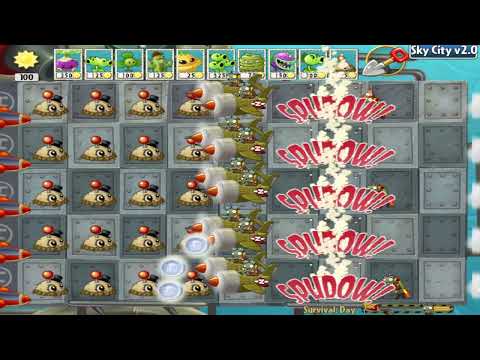 Crazy Dave VS. Zombiess boss PVZ PLUS Plants vs zombies HACK