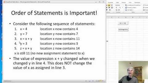 The Assignment Statement