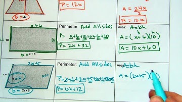Area and Perimeter with variables video