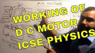 WORKING OF A  DC MOTOR IN 7 MINS : ICSE 10th PHYSICS