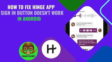 How to Fix Hinge App sign in button doesn