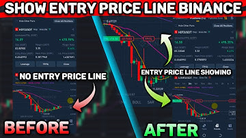 How to Show Entry Price Line on Binance Futures Trading 2025 🔧📈 | Entry Price Line Not Showing Fix📊