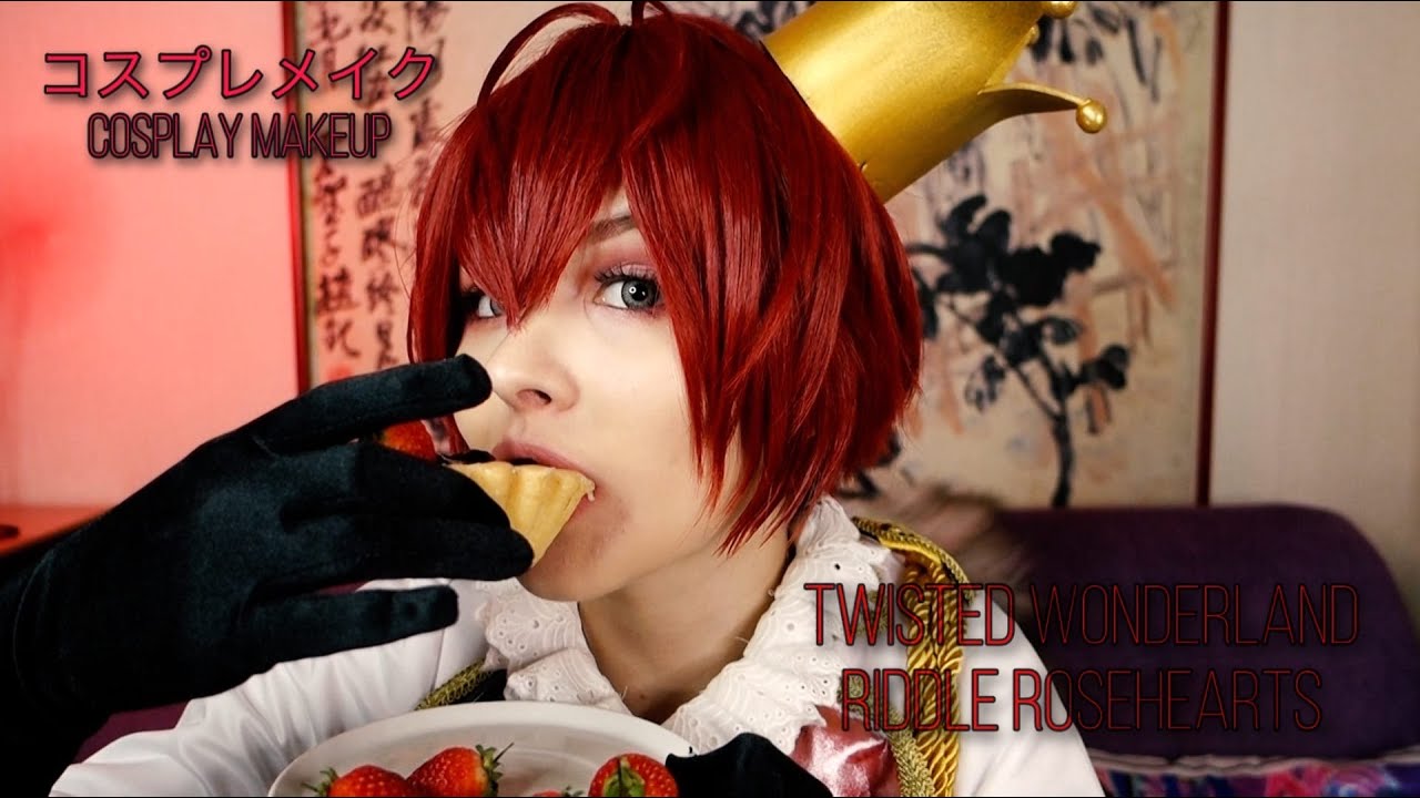 Riddle Rosehearts | リドル・ローズハート 🌹Twisted Wonderland Cosplay Makeup | コスプレメイク
