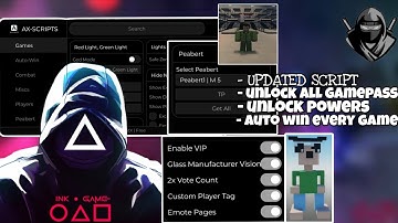 🔥Ink Game Script | Undetectable, Auto Teleport Peabert, Unlock Gamepasses, Powers & OP Features!