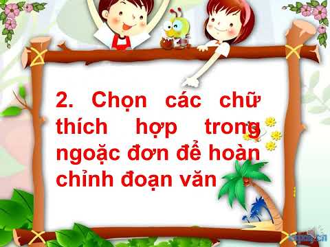 Tuần 27 - Khối 3 - Tiếng Việt - Ôn tập giữa học kì I - Tiết 6