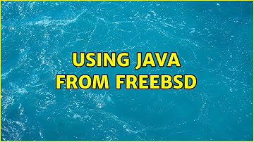 Using java from FreeBSD