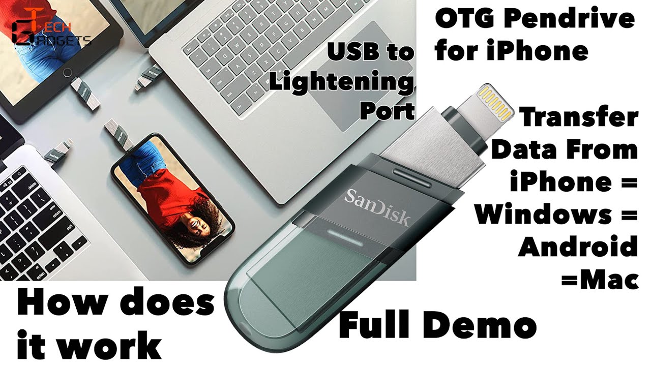 Otg Pendrive for iPhone  SanDisk iXpand Flash Drive Flip for