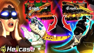 MOST EXPENSIVE KNIFE DROPS ON HELLCASE !! ! ! HELLCASE PROMO CODE 2024 ! HELLCASE 2024