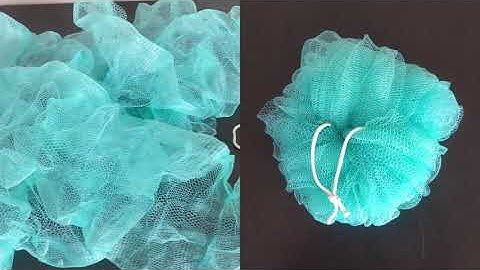Easily Repair Your Bathroom Loofah | Mesh bath | Shower Sponge | Buff Puff