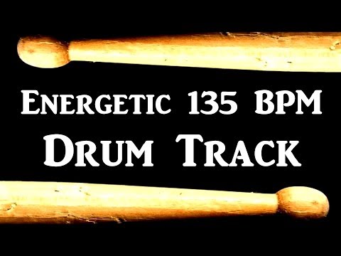 energetic-|-135-bpm-drum-track-|-rock-drum-beat-bass-guitar-backing-#378