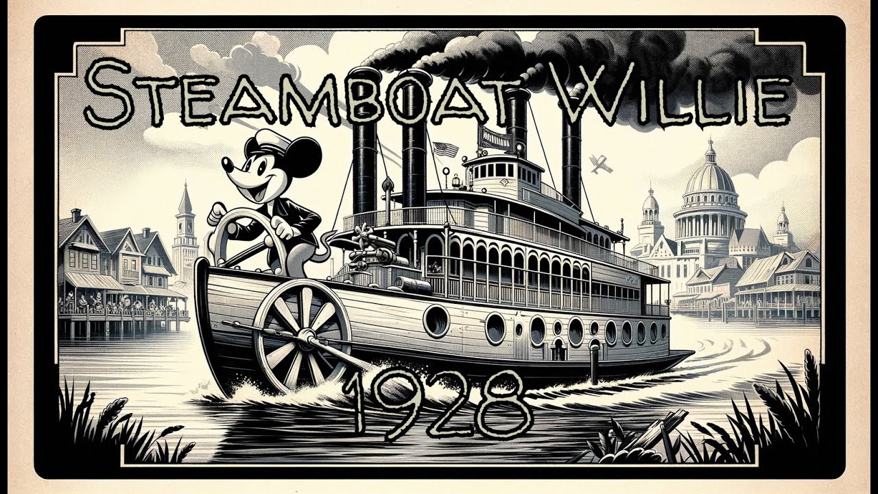 Steamboat Willie (1928) - (A Walt Disney Classic Short) - Remastered