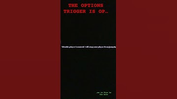 THE OPTIONS TRIGGER IS OP