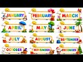 Learn Months of the Year with Seasons | January to December for Kids 🌸☀️🍂❄️#JanuaryToDecember