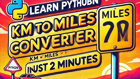 Learn Python: KM to Miles Converter in Just 2 Minutes #youtube #trending #viralvideo #education #ai
