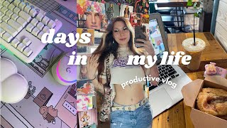 productive vlog | setup upgrades, cafe work date, micro center & healthy habits