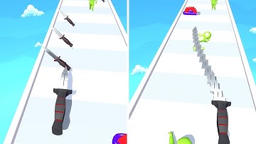 Knife Stack All Levels Gameplay Android, iOS Lvl 1-3