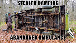 Stealth Camp in an Abandoned Ambulance