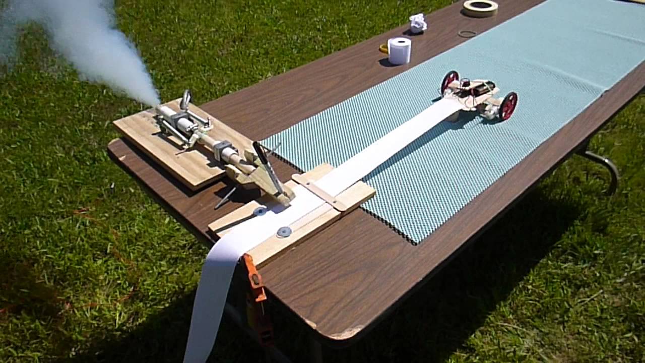 Drawing a force vs. time graph for a model rocket